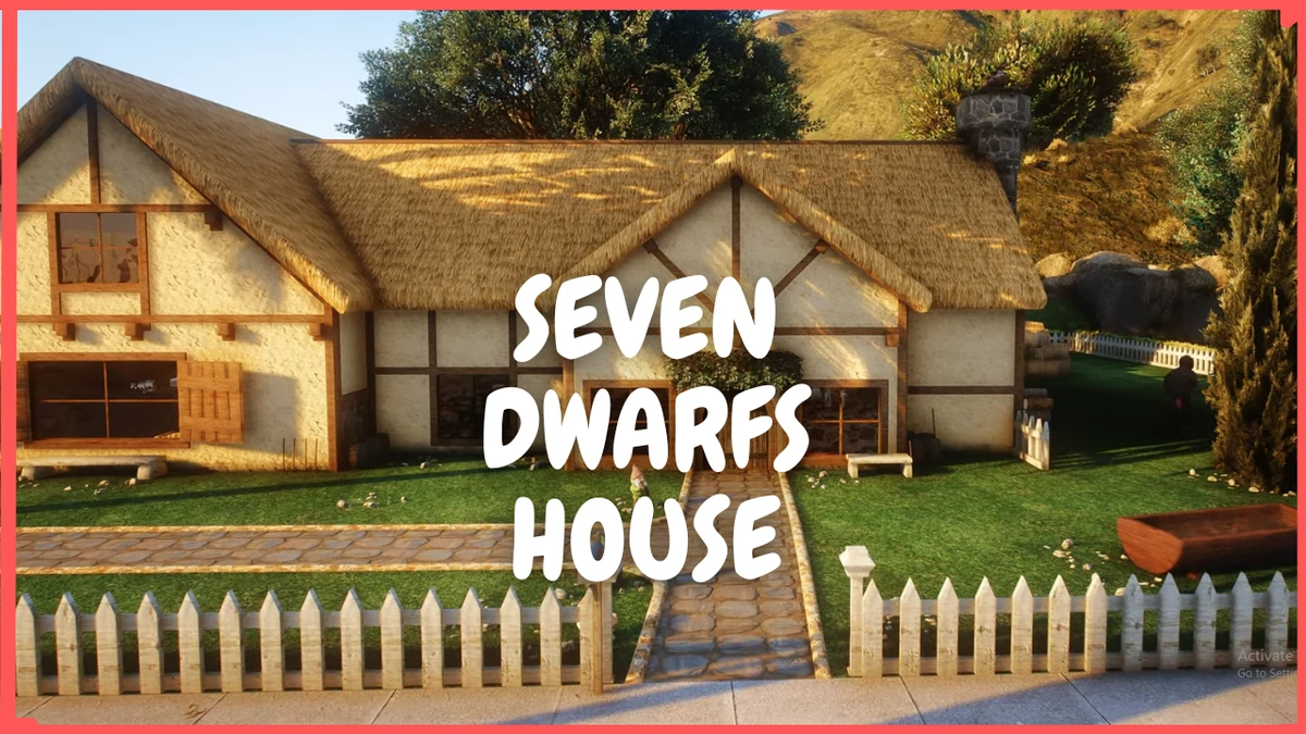 Seven Dwarfs House MLO FiveM | Fantasy House with Secret Underground Base | Open Source